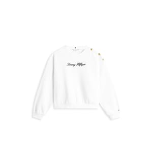 Sweat-Shirt Coupe Décontractée  - Blanc 