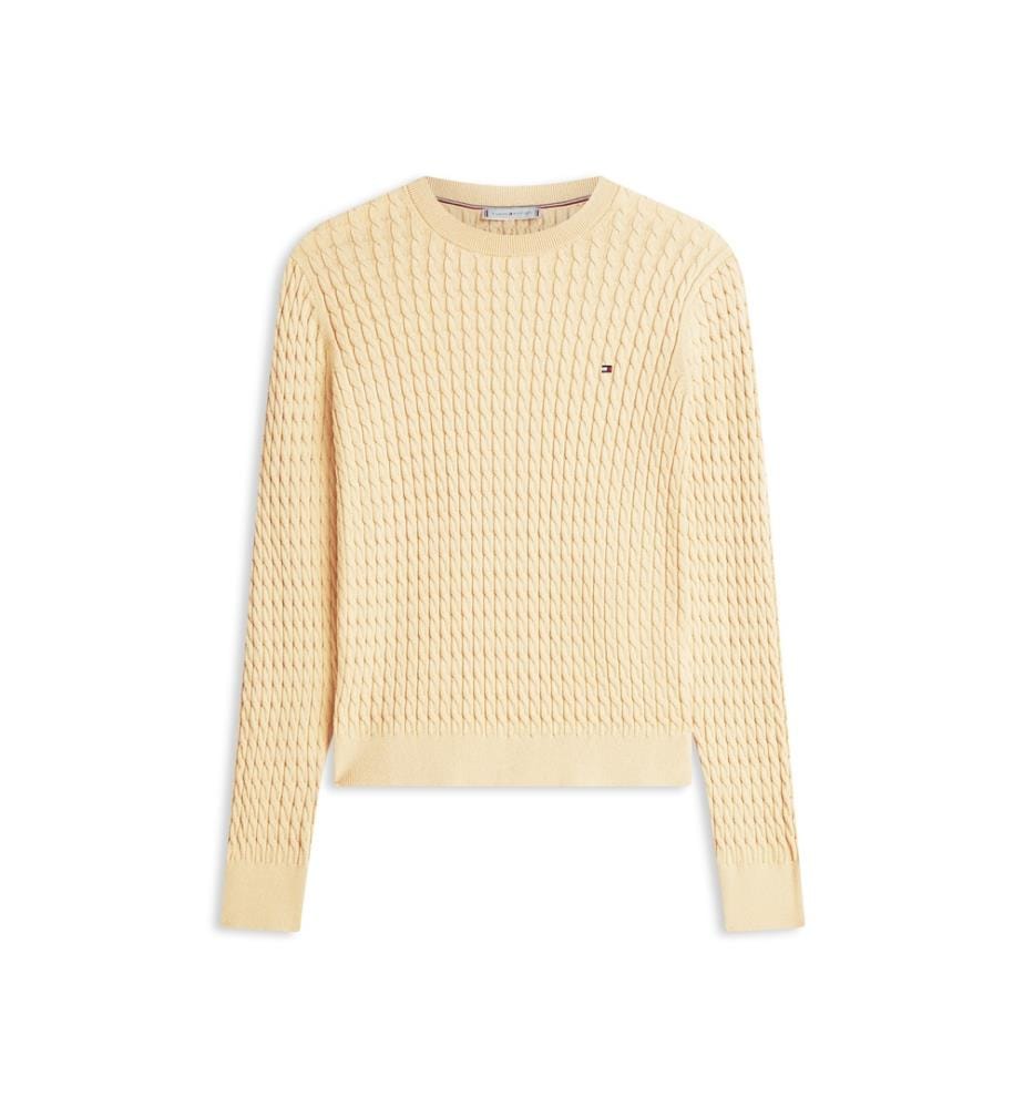 Maglione a cavi - Beige