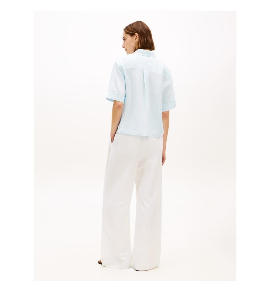 Camicia in lino - Azzurro