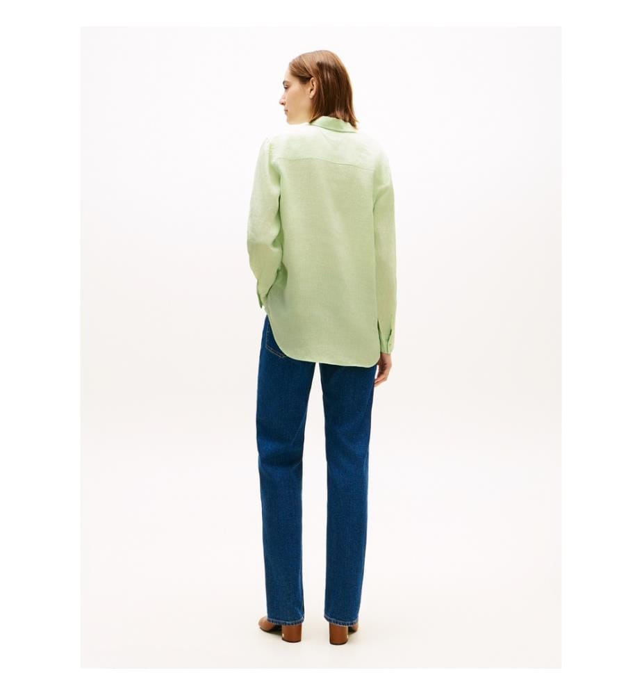 Camicia in lino - Verde chiaro