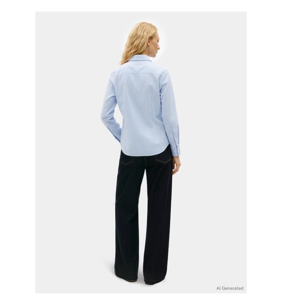 Camicia classica - Blu e bianco