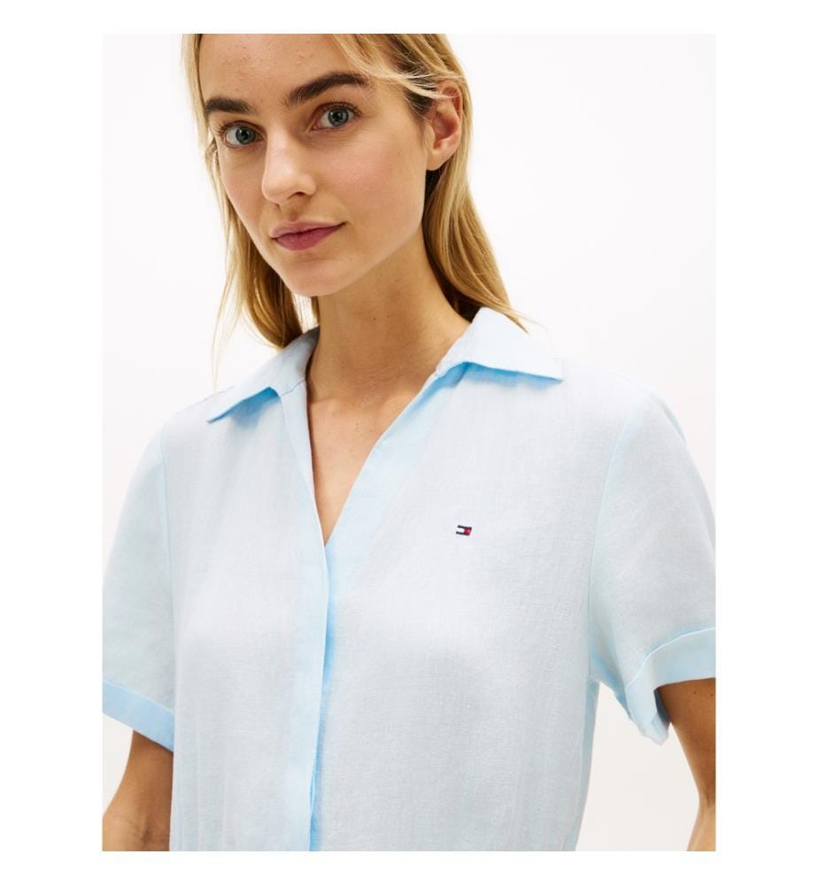 Abito in lino - Bleu Clair