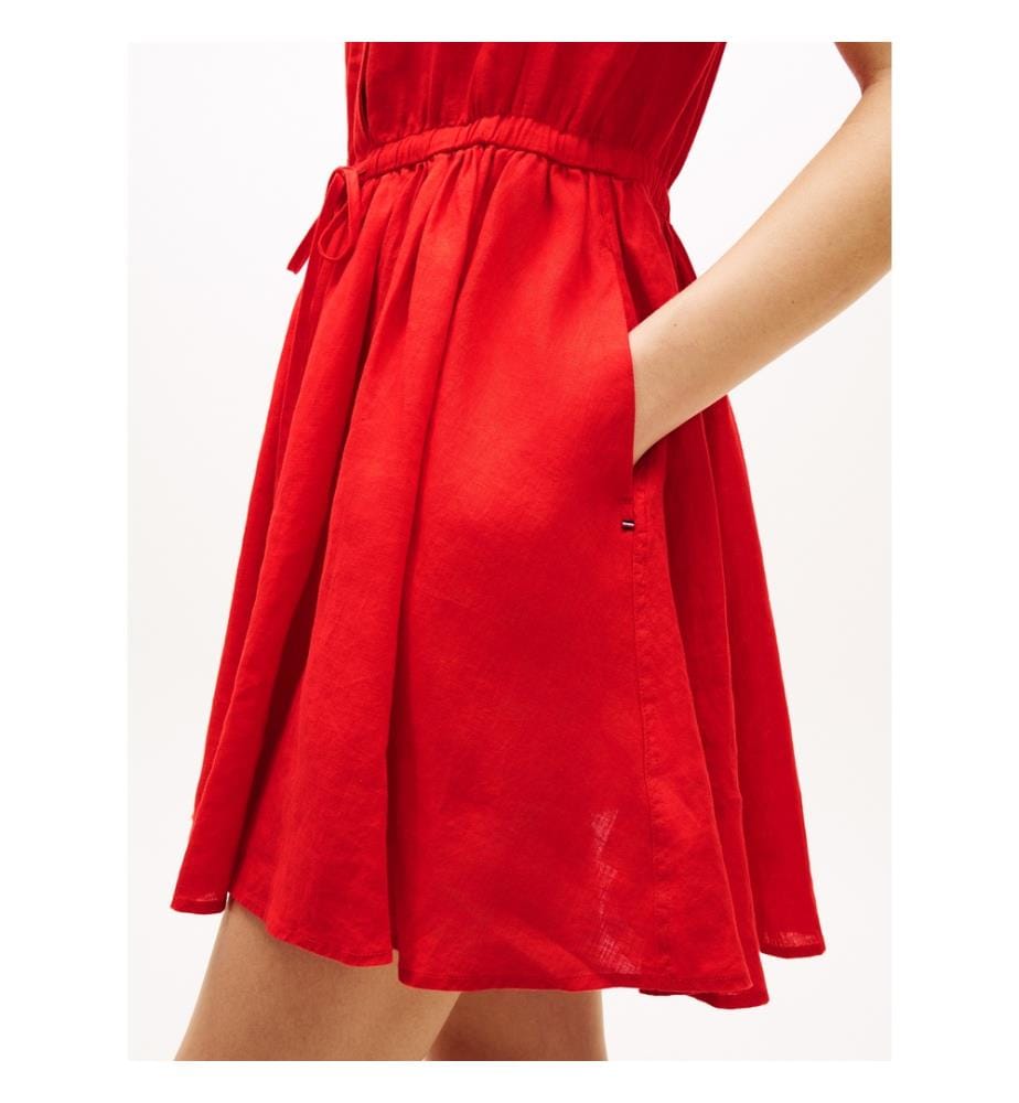 Abito in lino - Rosso