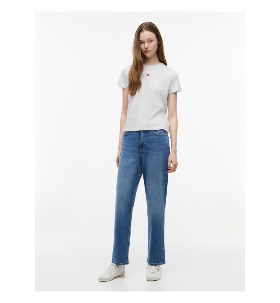 T-Shirt Linear Ss Tee - Creme