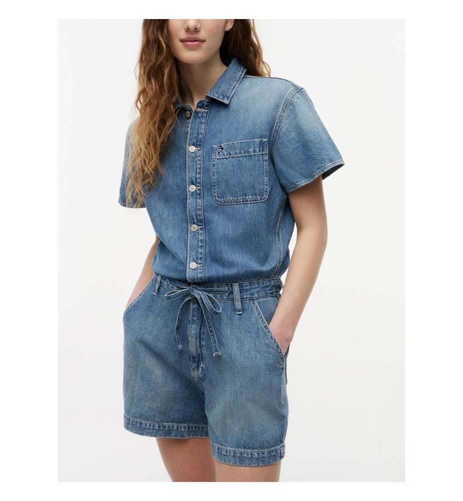 Jeans-Playsuit – Blau