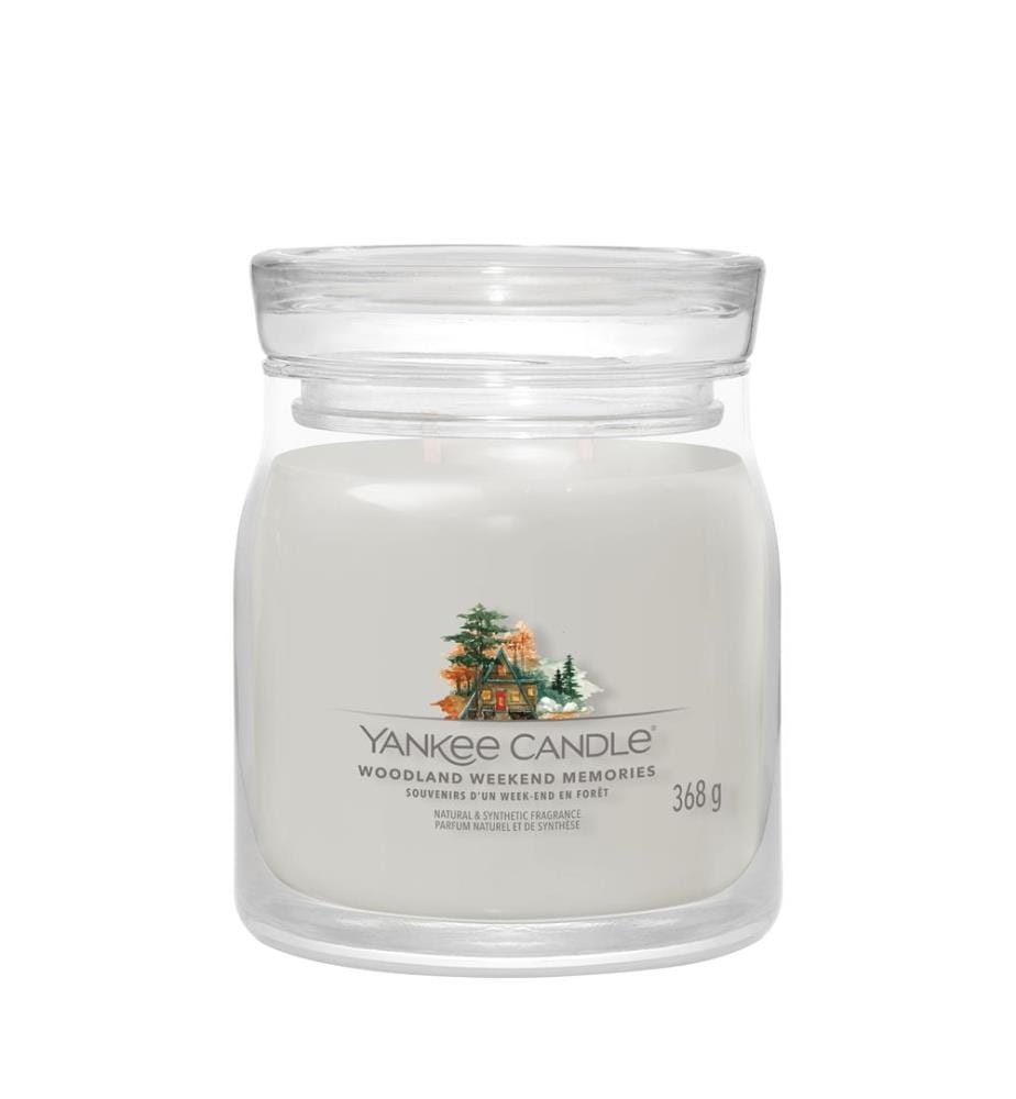 368 g - Candela profumata Signature Medium Jar Souvenirs d'un week-end en forêt Memories