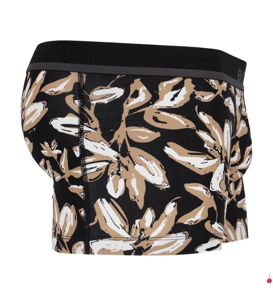 Trunk 365 Boxer in cotone elasticizzato con stampa - Nero, bianco e beige