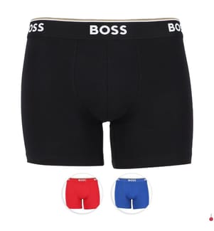 Set di 3 Boxer in cotone elasticizzato BoxerBr 3P Power - Multicolore (3 colori)