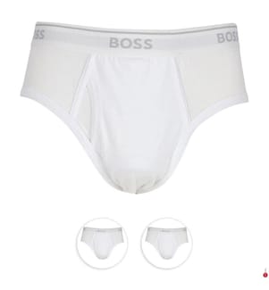 Set di 3 slip Brief Power - Bianco