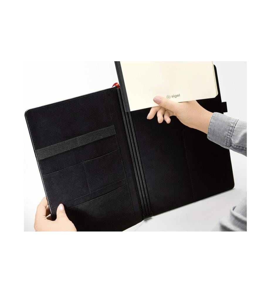 SIGEL - Carnet de notes Conceptum flex A5, quadrillé, brun clair