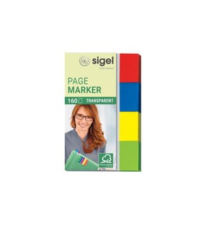 SIGEL - Marque-page Transparent 160 pièces, multicolore