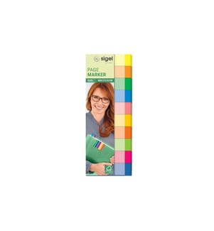 SIGEL - Marque-page Multicolor 500 pièces, multicolore