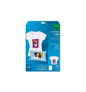 SIGEL - Transferfolie für helle Textilien, A4, Mehrfarbig