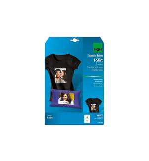 SIGEL - Transferfolie für dunkle Textilien, A4, Mehrfarbig