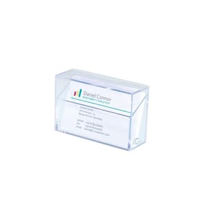 SIGEL - Fichier pour cartes de visite 9.5 x 6 x 3 cm, Transparent