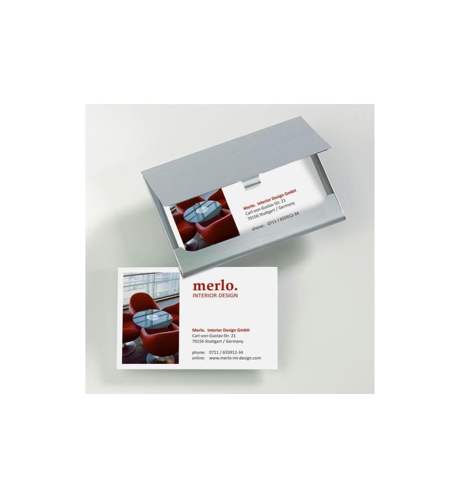SIGEL - Étui pour carte de crédit 9.2 x 6.3 x 5 cm, argenté