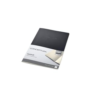 SIGEL - Carnet de notes Conceptum A4, À lignes, Noir