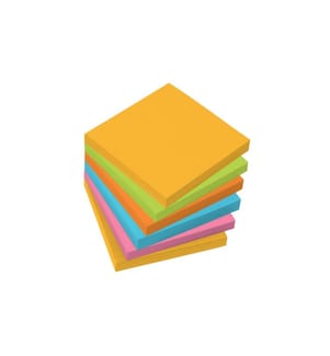 SIGEL - Fiche de bloc-notes 7,5 x 7,5 cm 6 blocs, multicolores