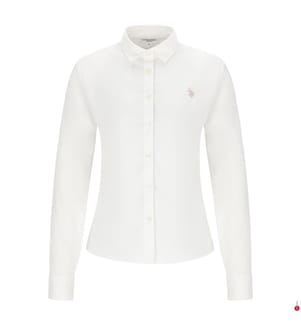 Chemise en popeline stretch - Blanc