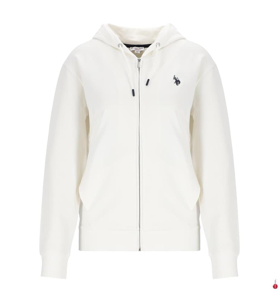 Sweat-shirt à capuche en coton - Blanc
