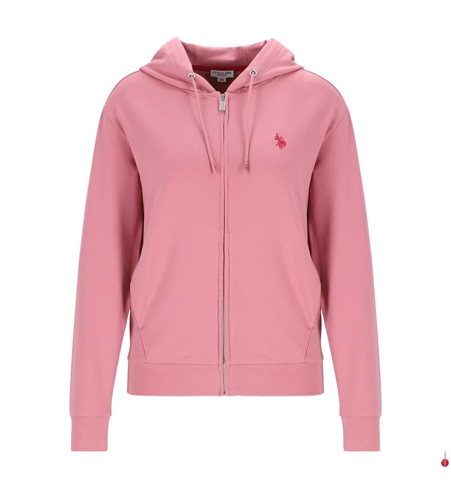 Sweat-shirt à capuche en coton - Rose