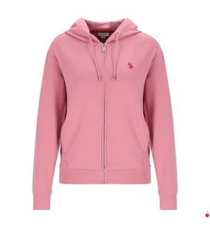 Sweat-shirt à capuche en coton - Rose