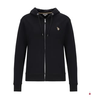 Sweat-shirt à capuche en coton - Noir