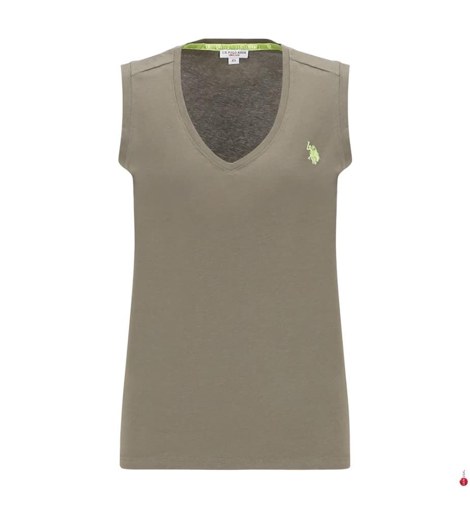 T-shirt sans manches en coton - Vert Forêt