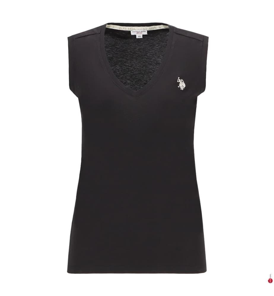 T-shirt sans manches en coton - Noir