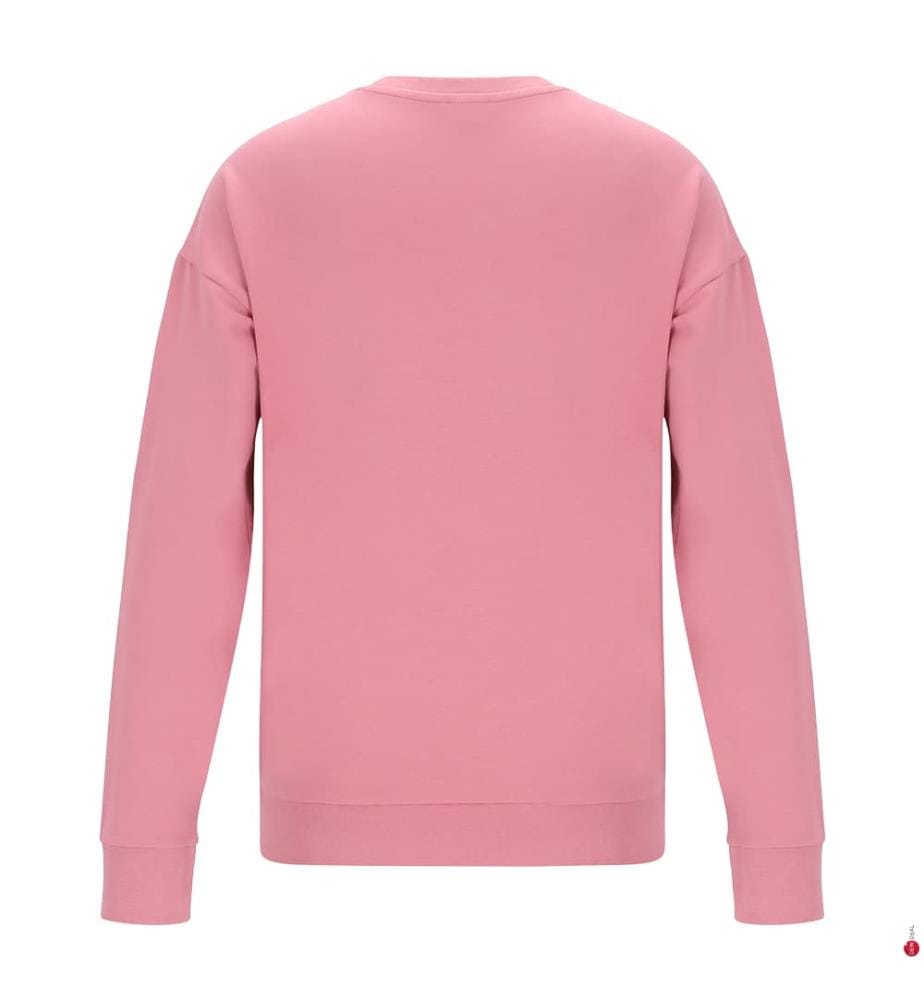 Sweat-shirt à col rond en coton - Rose