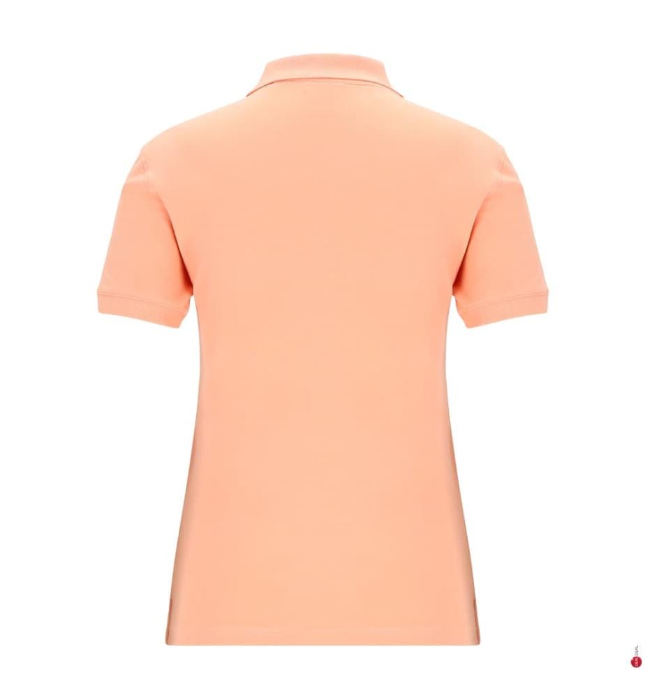 Polo en coton stretch micro-piqué - Corail