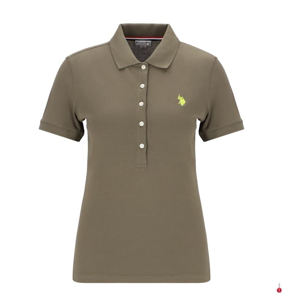 Polo en coton stretch micro-piqué - Vert Forêt