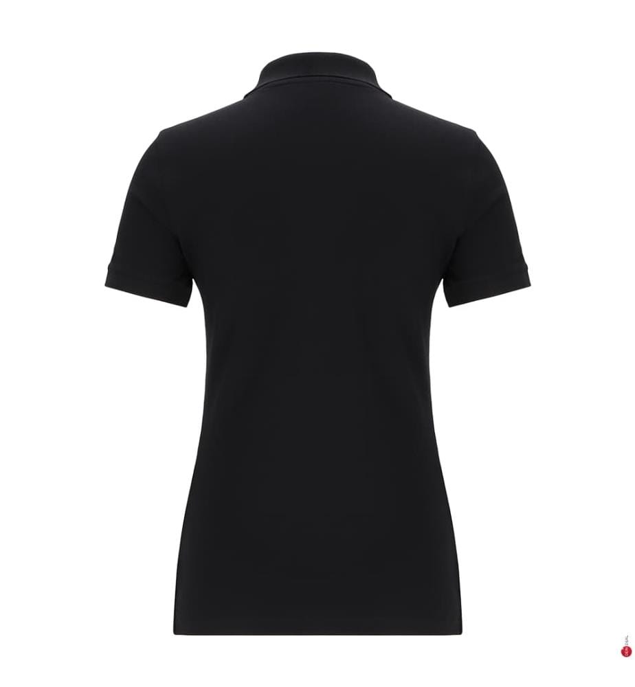 Polo en coton stretch micro-piqué - Noir