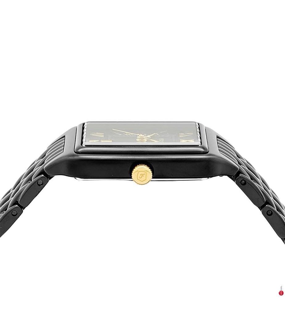Montre Raquel Mouvement À 3 Aiguilles Acier Inoxydable - Noire