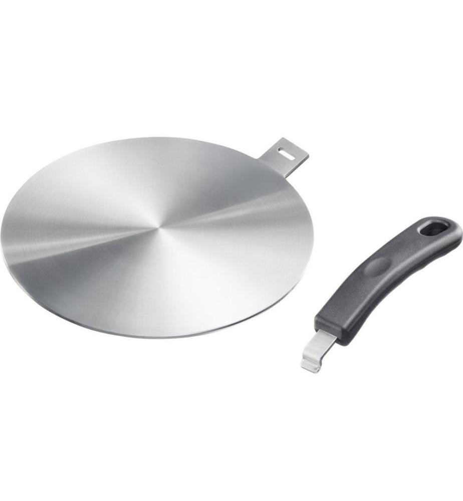 Plaque D'Adaptation pour Induction, Ø24 cm - Argent et Noir