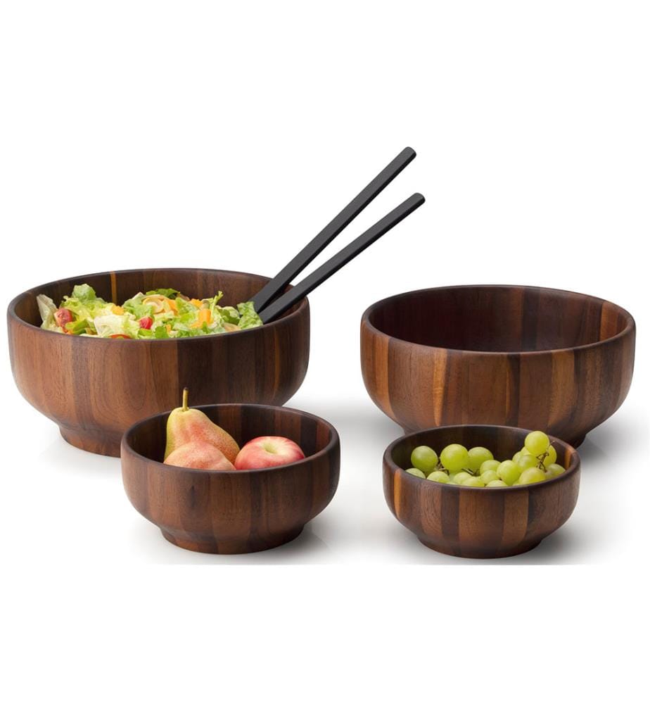 Bol en Acacia 29cm - Brun Foncé