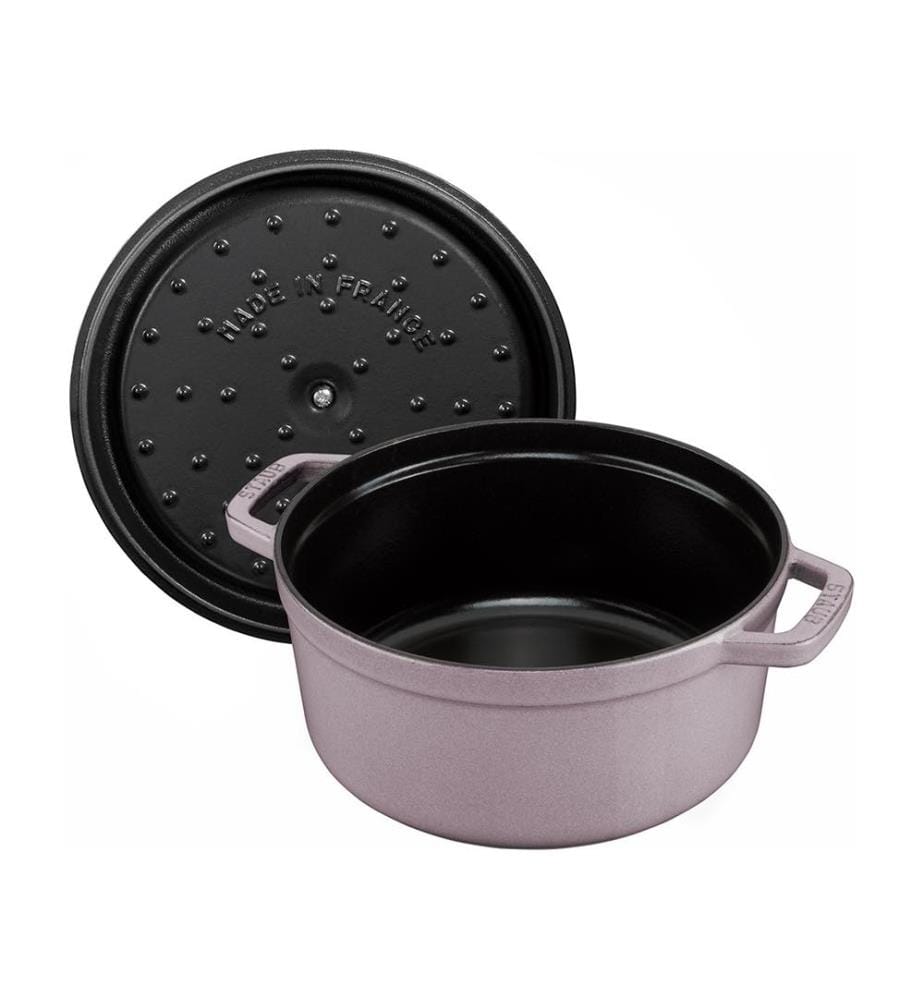 Cocotte Ronde en Fonte - 22 cm - Rose Pâle