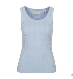 Canotta in cotone elasticizzato Twisted - Fresh Blue