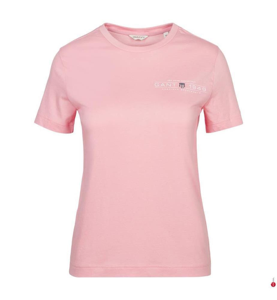 Regular Fit Shield T-Shirt - Geranium Pink