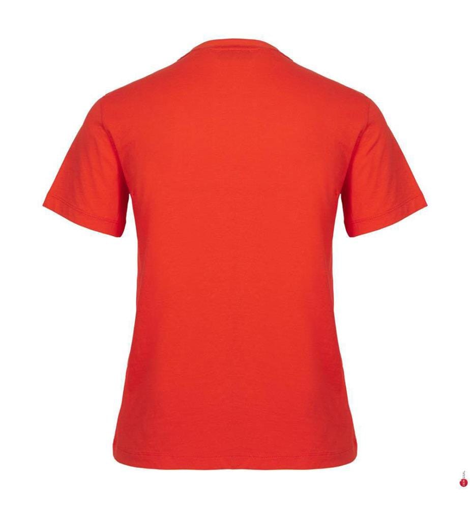 Maglietta regular fit - Rosso arancio