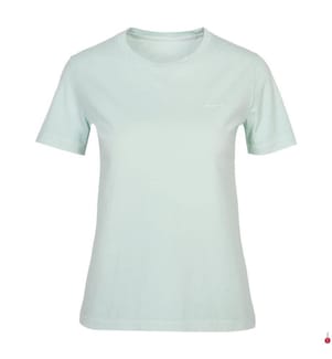 Maglietta Sunfaded con scollo a C dal taglio regolare - Menta sbiadita