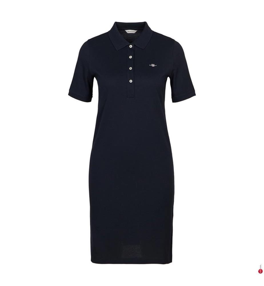 Robe-polo Piqué Shield - Bleu nuit