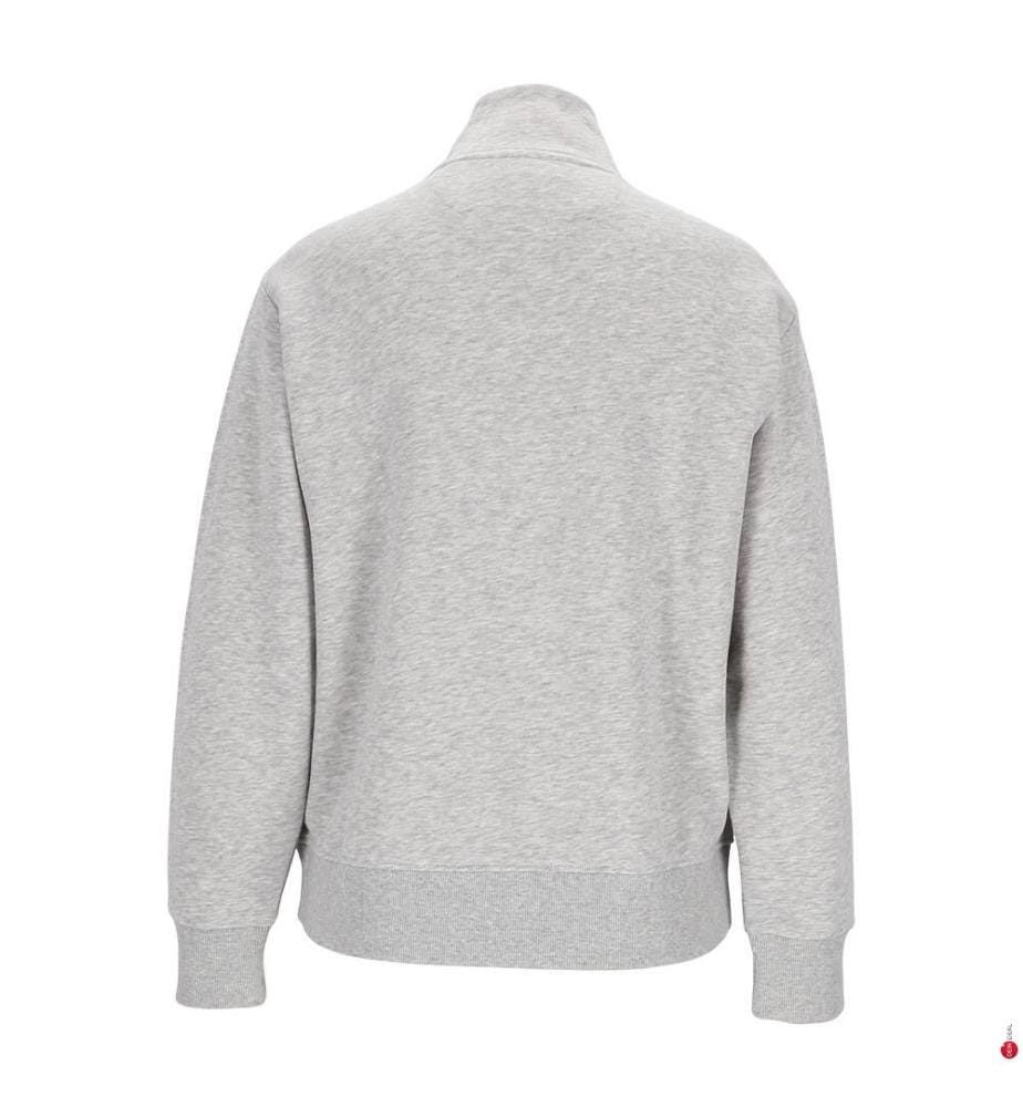 Pull demi-zip Shield - Gris Chiné Clair