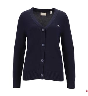 Classic cotton cardigan - Navy / Bleu Marine