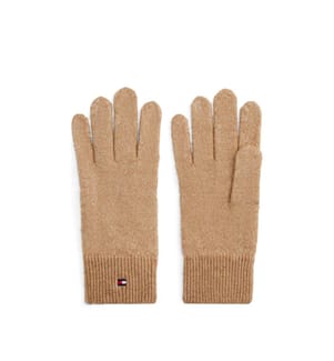 Guanti in maglia a bandiera morbida Tommy Hilfiger - Beige