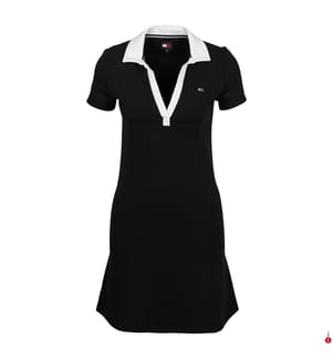 Contrast Slim Fit Dress - Black