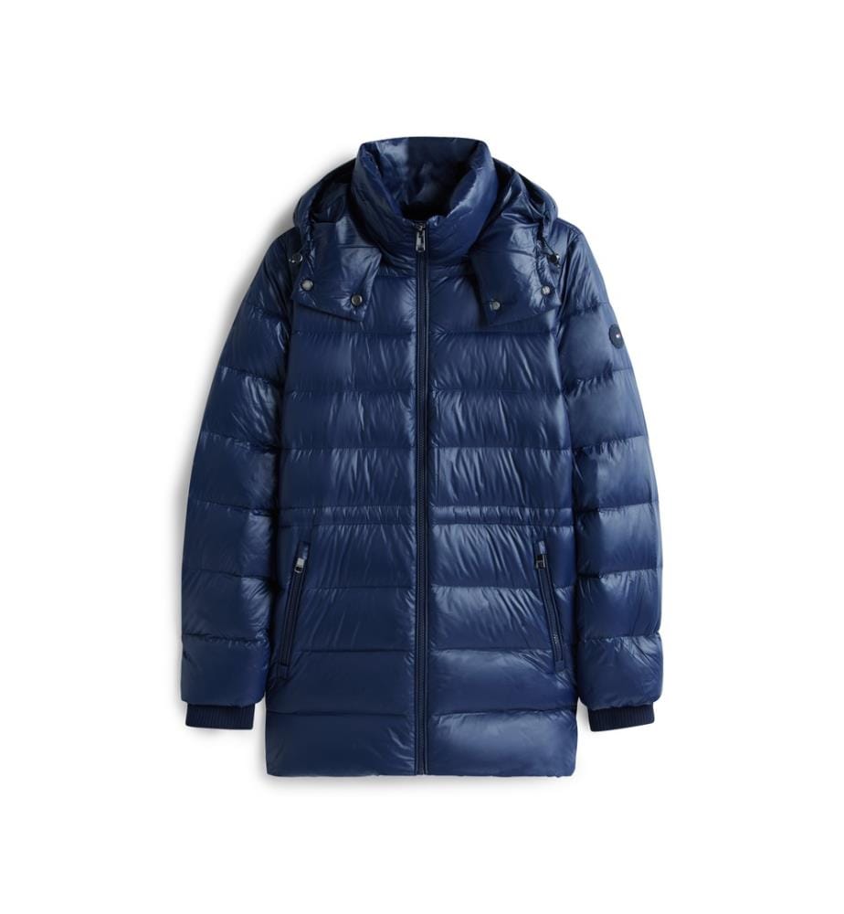 Steppjacke Regular Fit Gloss HW Down - Marineblau