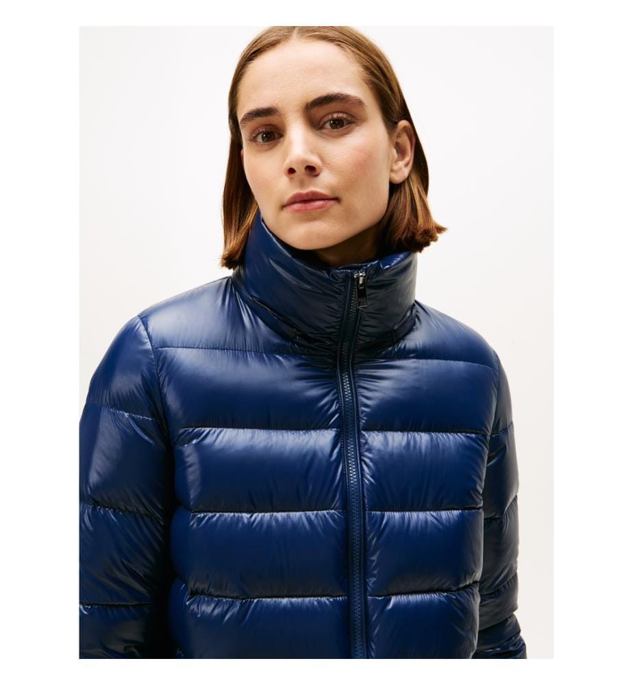 Steppjacke Regular Fit Gloss HW Down - Marineblau