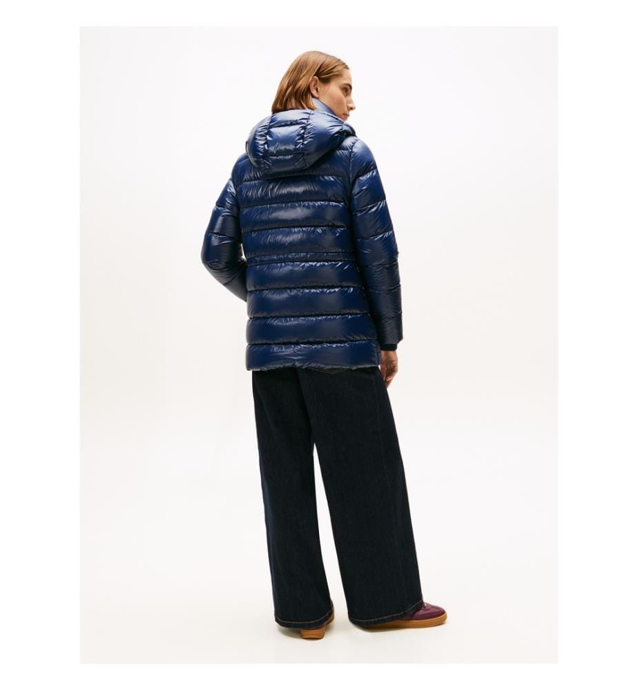 Steppjacke Regular Fit Gloss HW Down - Marineblau