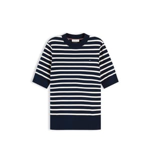 Maglione a maniche corte in jersey a maglia fine","detected_source_language":"EN